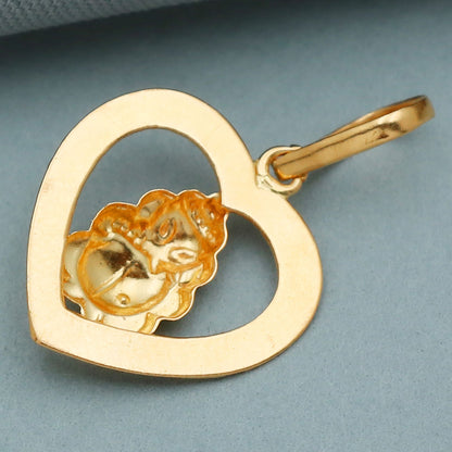 22cts print unique gold 2.3 cm pendant for aunts independence day gift jewelry