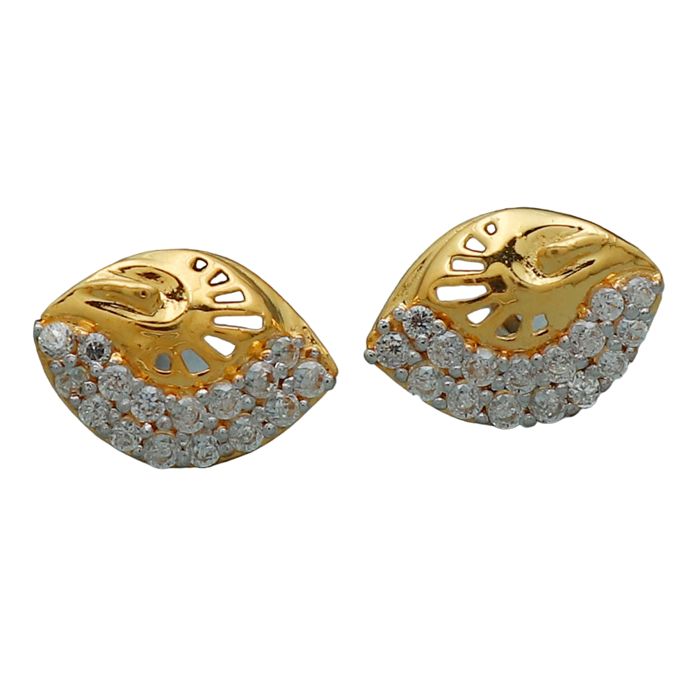 22 karat print solid gold 1.1 cm stud earring for great grand daughter national boss day gift jewelry