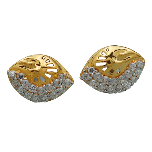 22 karat print solid gold 1.1 cm stud earring for great grand daughter national boss day gift jewelry