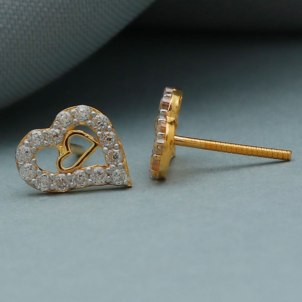 bis 916 print original  gold 0.8 cm stud earring for mother in law sweetest day gift jewelry