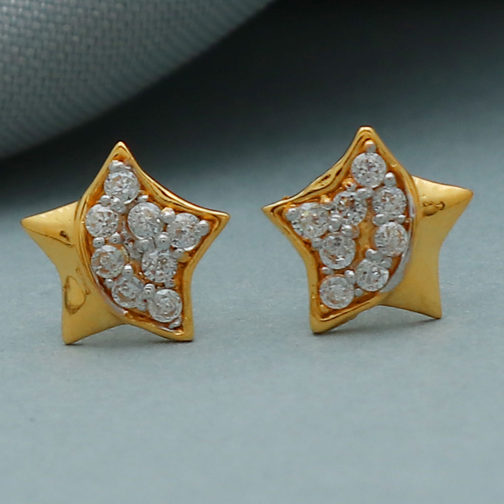 22 karat hallmark genuine gold 0.8 cm stud earring for sister in law thank you gift jewelry