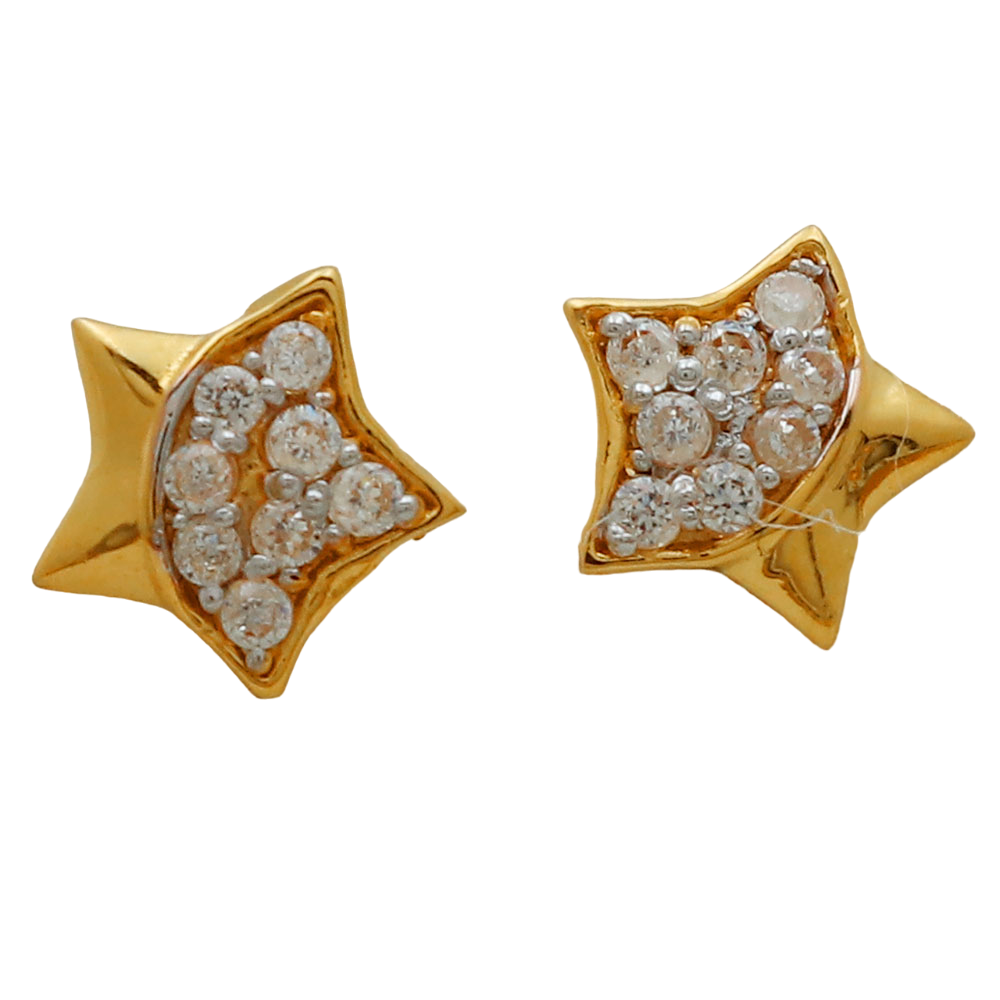 22 karat hallmark genuine gold 0.8 cm stud earring for sister in law thank you gift jewelry