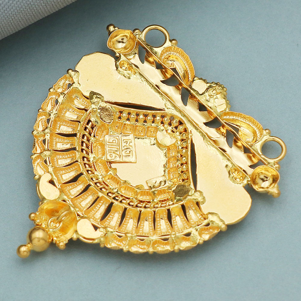 22 carat seal truthful  gold 4.2 cm pendant for spouse valentine day gift jewelry