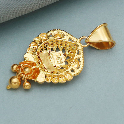 22k hallmark sincere  gold 3.5 cm pendant for sibling april fool gift jewelry