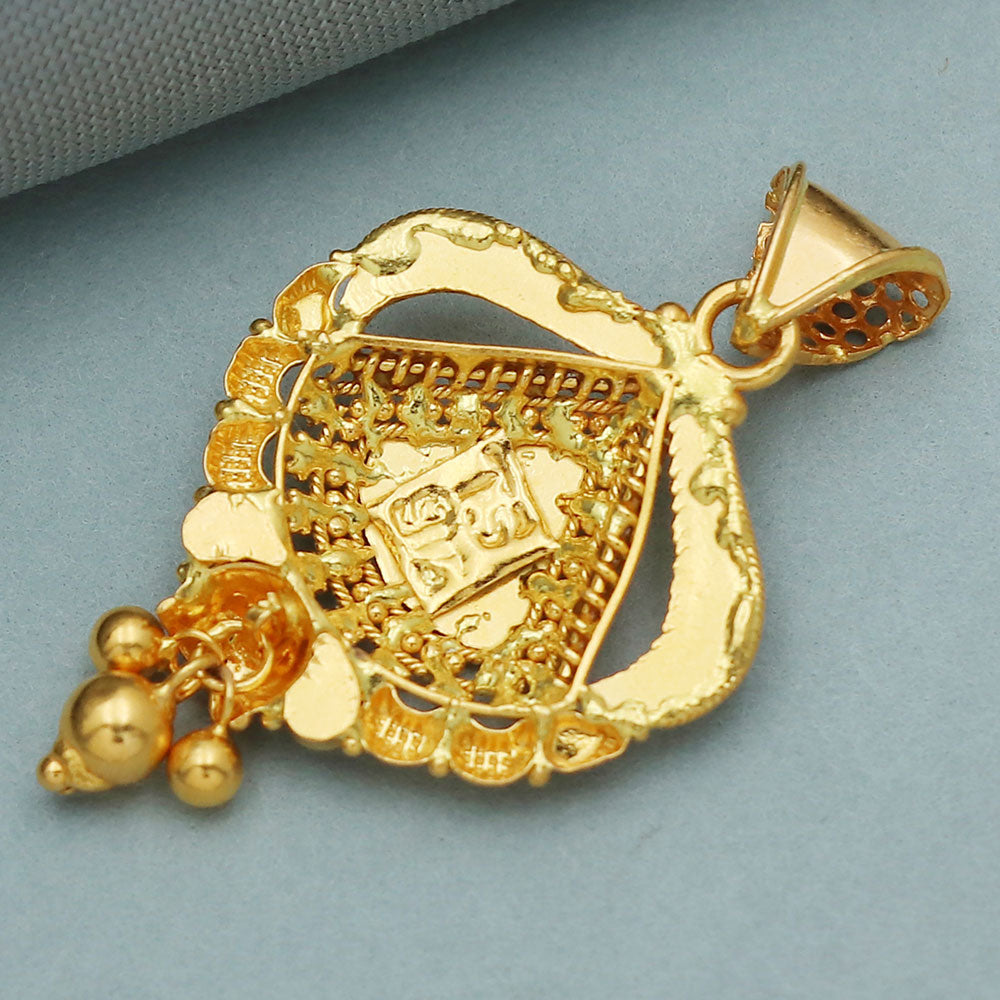 22k stamp hallmark gold 3.3 cm pendant for child new year eve gift jewelry