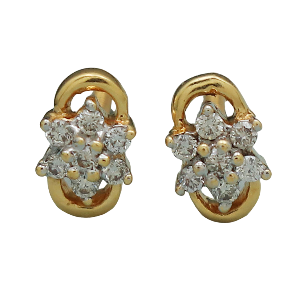 22 carat print dazzling gold 0.6 cm stud earring for cousin wife bridal shower gift jewelry