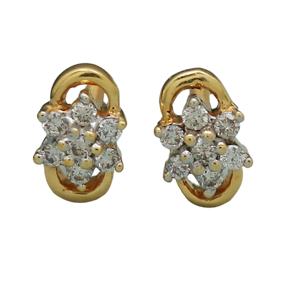 22 carat print dazzling gold 0.6 cm stud earring for cousin wife bridal shower gift jewelry