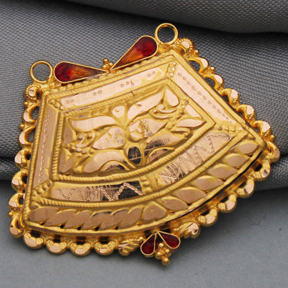 bis 916 hallmark indian gold 3.2 cm pendant for half son birthday gift jewelry