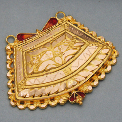 bis 916 hallmark indian gold 3.2 cm pendant for half son birthday gift jewelry