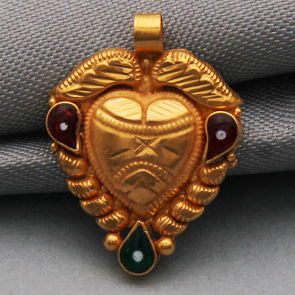 22k hallmark genuine gold 2 cm pendant for step father chinese new year gift jewelry