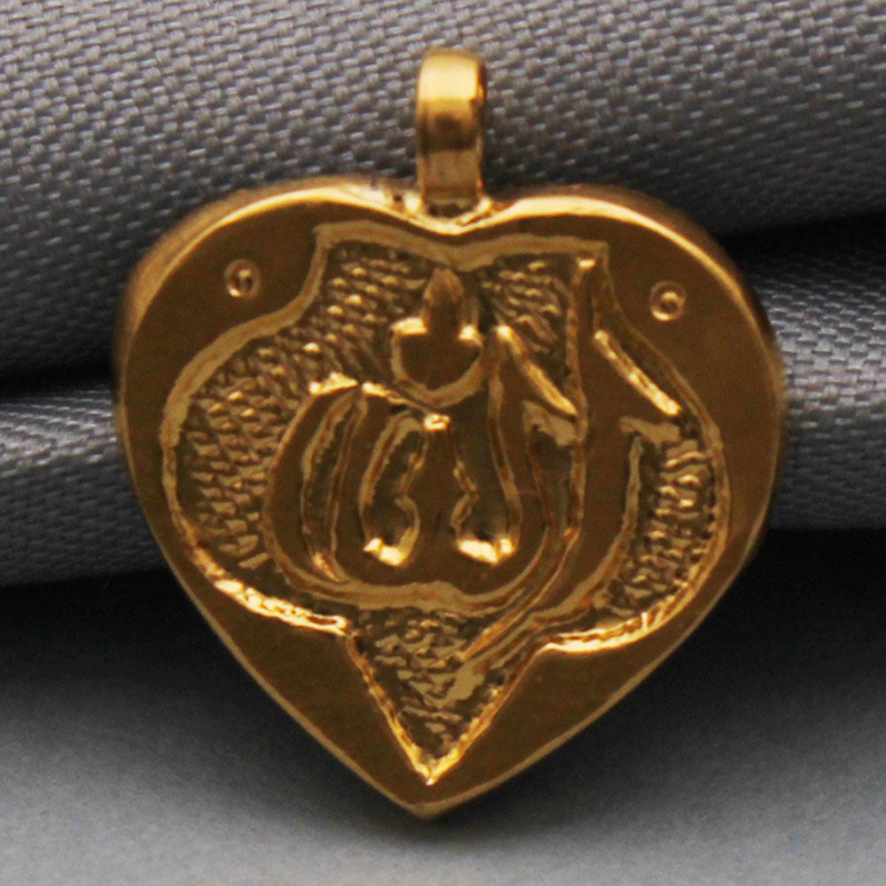 bis 916 stamp pure gold 1.8 cm pendant for hubby christmas gift jewelry