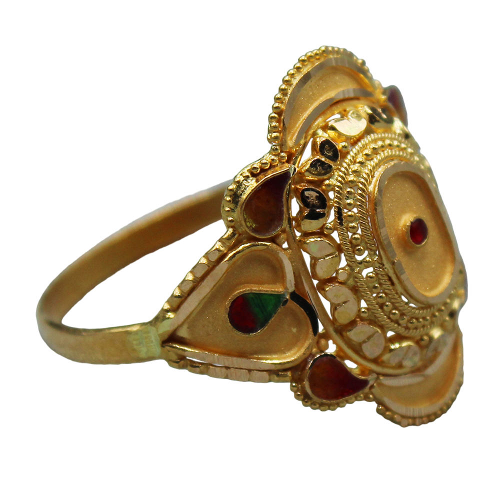 bis 916 print original  gold 7.25 ring for unisex new year gift jewelry