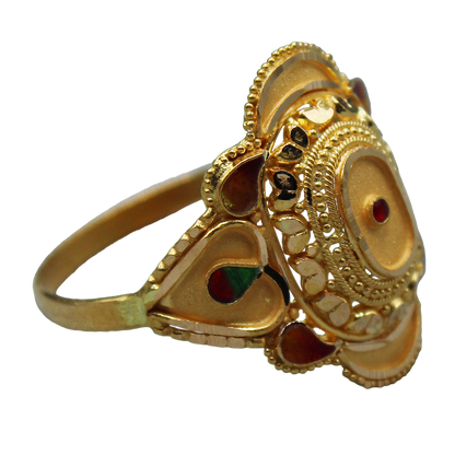 bis 916 print original  gold 7.25 ring for unisex new year gift jewelry