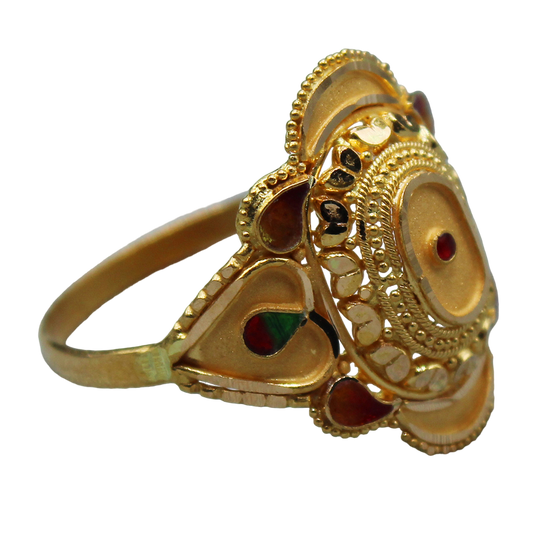 bis 916 print original  gold 7.25 ring for unisex new year gift jewelry