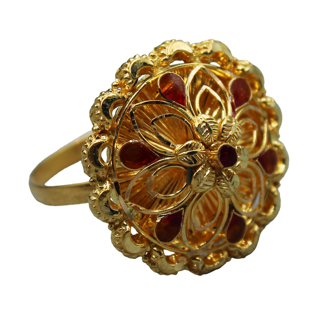 22cts stamp pure gold 6.75 ring for grand parents christmas day gift jewelry