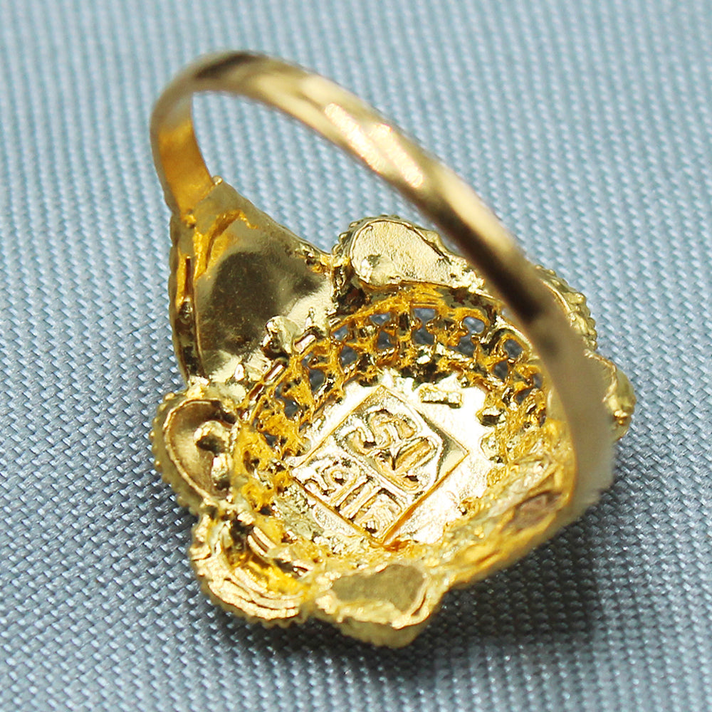 22k print ultimate gold 6.75 ring for sibling columbus day gift jewelry