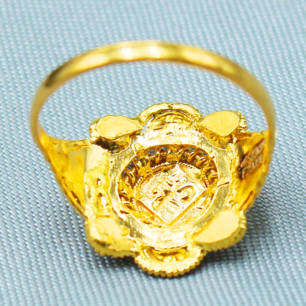 22 carat hallmark golden gold 6.75 ring for babies chinese new year gift jewelry