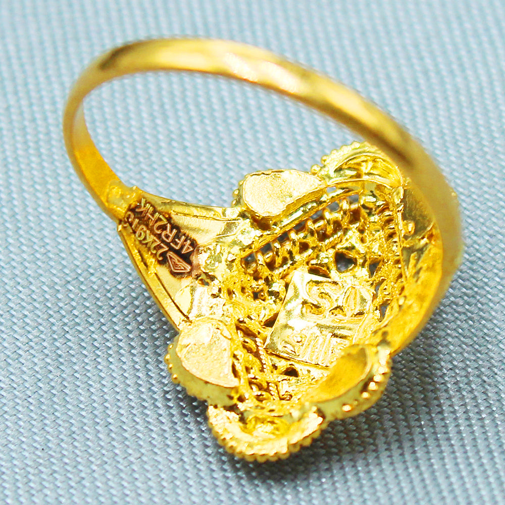 bis 916 seal sparkling gold 7 ring for mummy congratulations gift jewelry