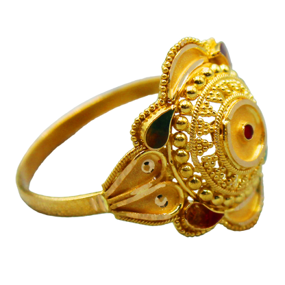 22 karat print stunning gold 6.25 ring for princess diwali gift jewelry