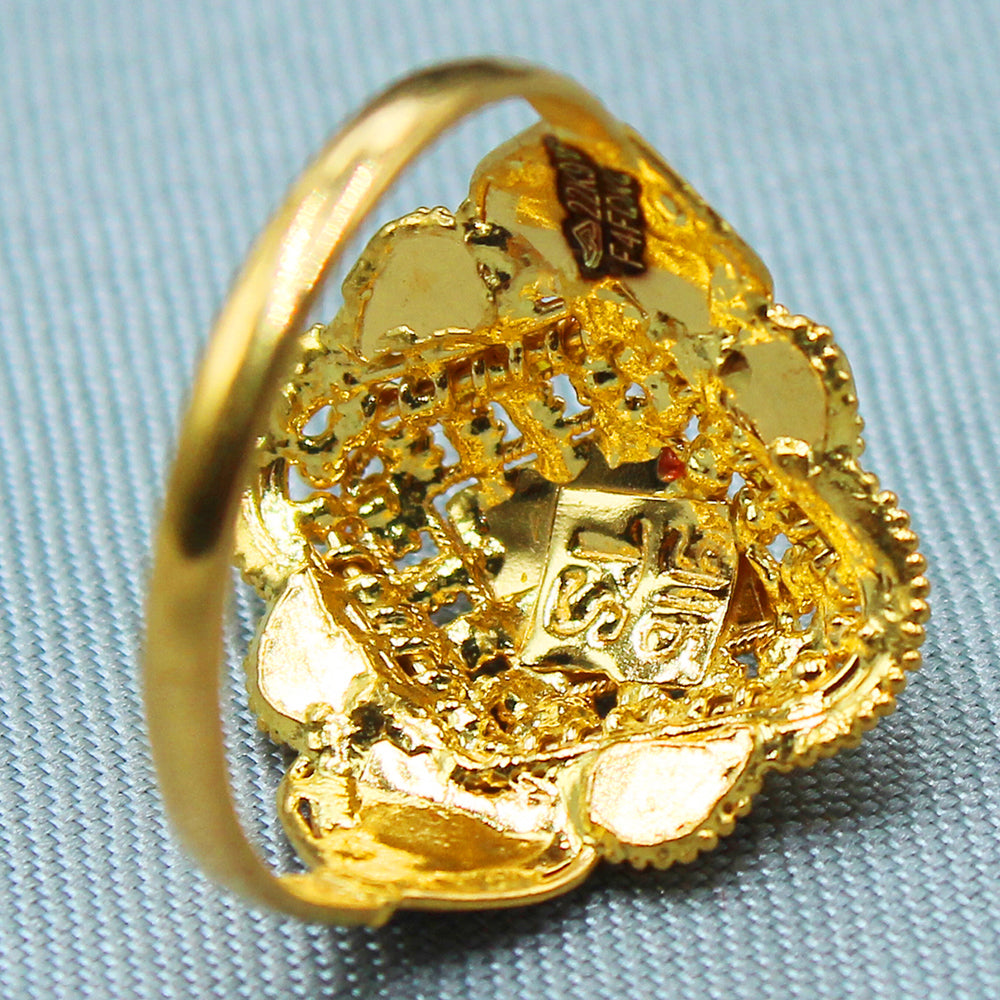 22 carat stamp splendid gold 7 ring for ladies fathers day gift jewelry