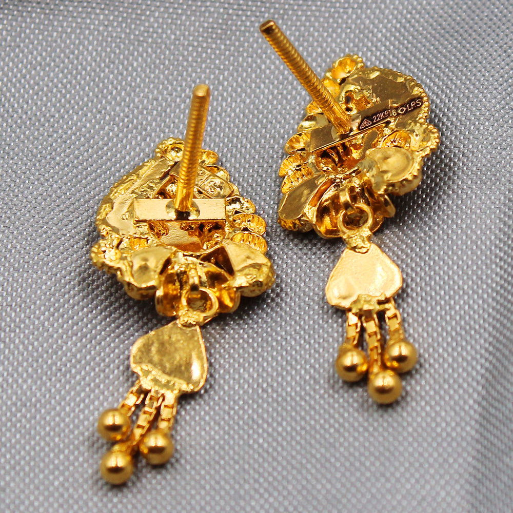 22k print ultimate gold 2.9 cm stud earring for babies easter gift jewelry