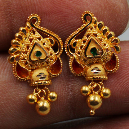 bis 916 hallmark fine gold 2.4 cm stud earring for sister in law april fool gift jewelry