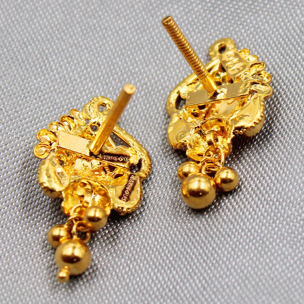 bis 916 hallmark fine gold 2.4 cm stud earring for sister in law april fool gift jewelry