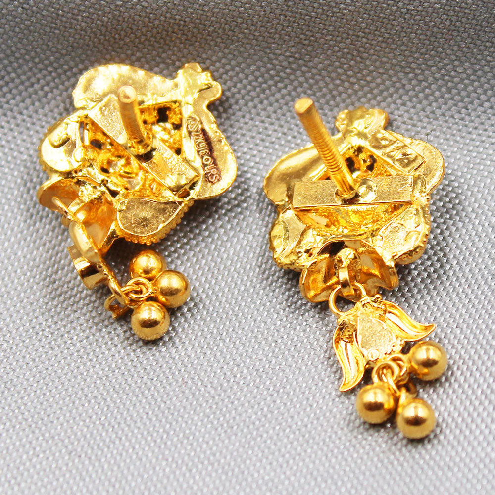 22 karat print stunning gold 2.5cm stud earring for mummy columbus day gift jewelry