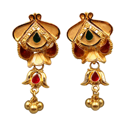 22 karat print stunning gold 2.5cm stud earring for mummy columbus day gift jewelry