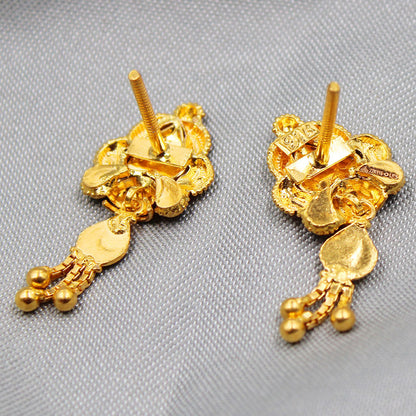 22 karat seal surpassing gold 2.9cm stud earring for stepmom back to school gift jewelry