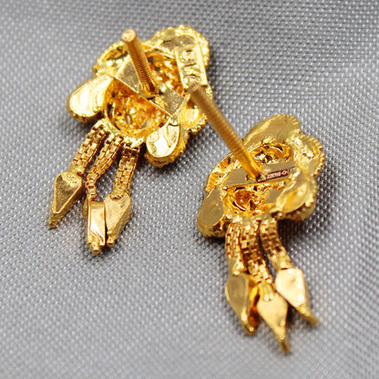 bis 916 seal sparkle gold 2.5cm stud earring for grand mother congratulations gift jewelry