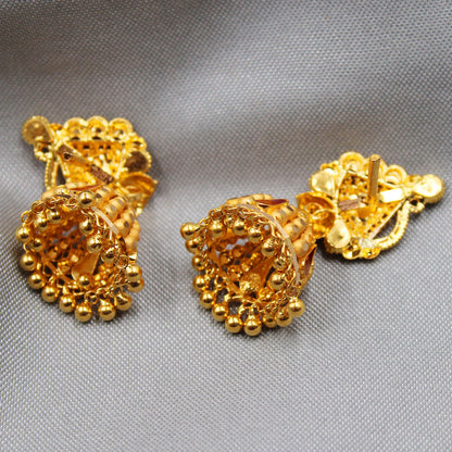 bis 916 hallmark indian gold 3.4cm stud earring for aunts halloween gift jewelry