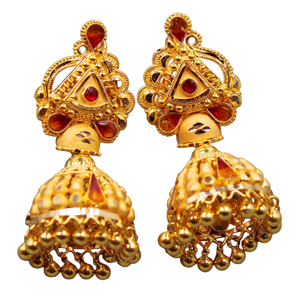 bis 916 hallmark indian gold 3.4cm stud earring for aunts halloween gift jewelry