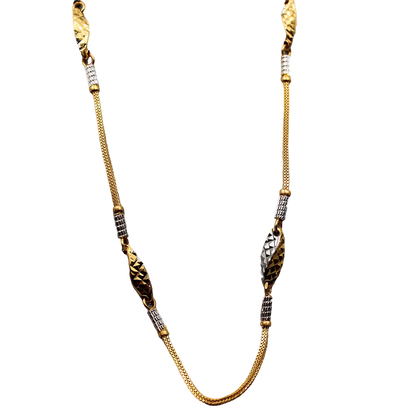 Bis 916 Print Gelbgold 18" Halskette Kette für Frauen Ich denke an dich Geschenk Schmuck 