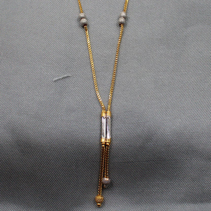 Cadena de collar de oro de 21" con sello de 22 quilates, el mejor regalo para el día de los caídos del novio, joyería 