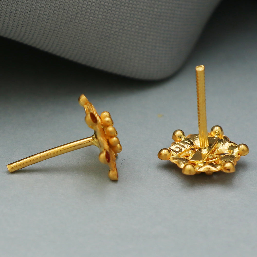 22cts hallmark sincere gold 1 cm stud earring for baby halloween gift jewelry