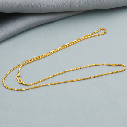 22 Karat Gold-Halskette mit 45,7 cm Aufdruck, für Cousine, Freundschaftsgeschenk, Schmuck 