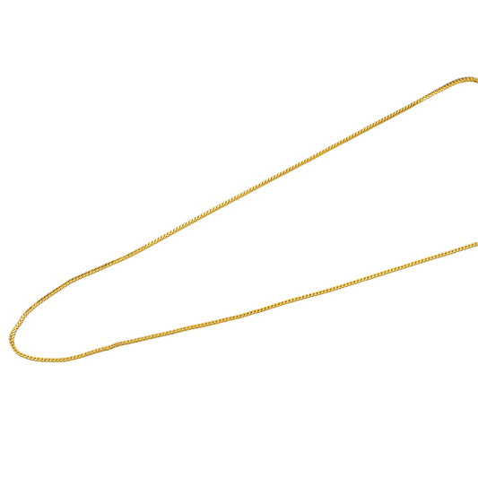 22 Karat Gold-Halskette mit 45,7 cm Aufdruck, für Cousine, Freundschaftsgeschenk, Schmuck 