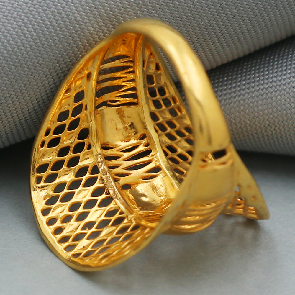 22 karat seal eye-catching gold 7.5 ring for great grand mother retirement gift jewelry