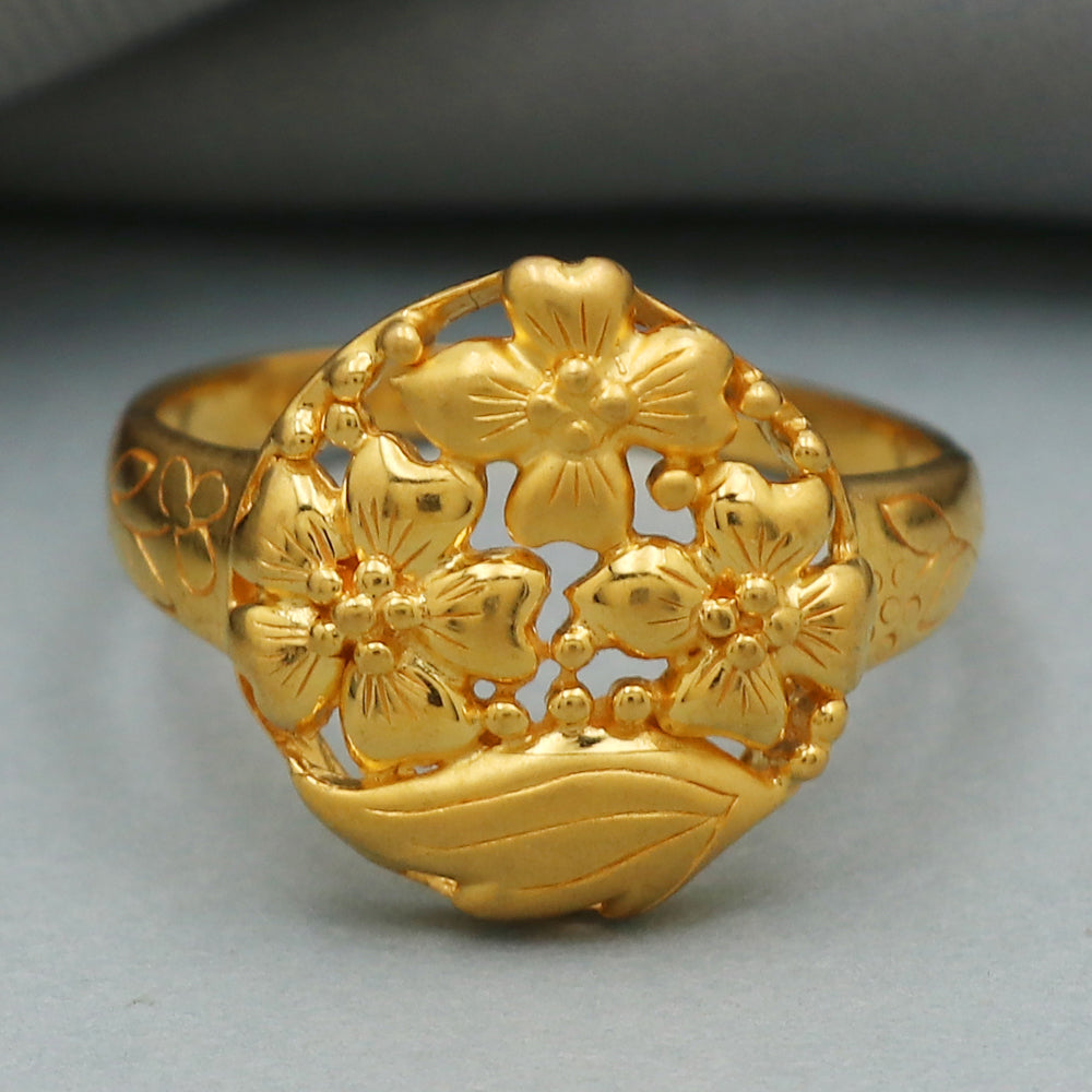 22 carat hallmark striking jewelry gold 7.25 ring for half mother thank you gift jewelry