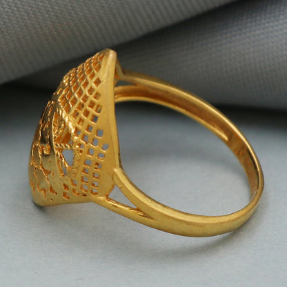 22 karat print solid gold 6.75 ring for maternal grandmother thinking of you gift jewelry