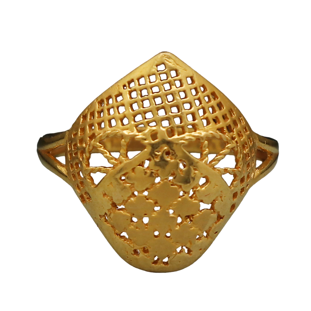 22 karat print solid gold 6.75 ring for maternal grandmother thinking of you gift jewelry