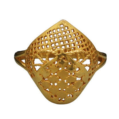 22 karat print solid gold 6.75 ring for maternal grandmother thinking of you gift jewelry