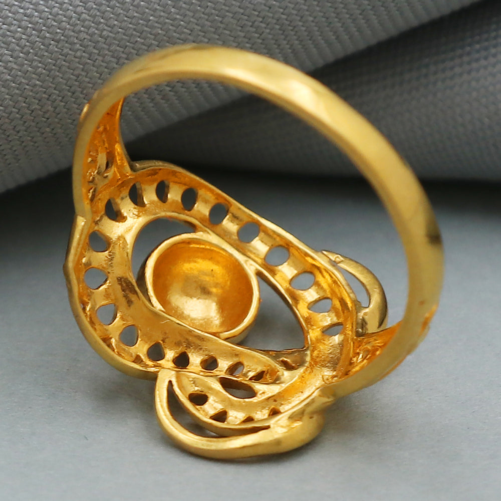 22cts hallmark Indian gold 8 ring for paternal grandmother martin king day gift jewelry