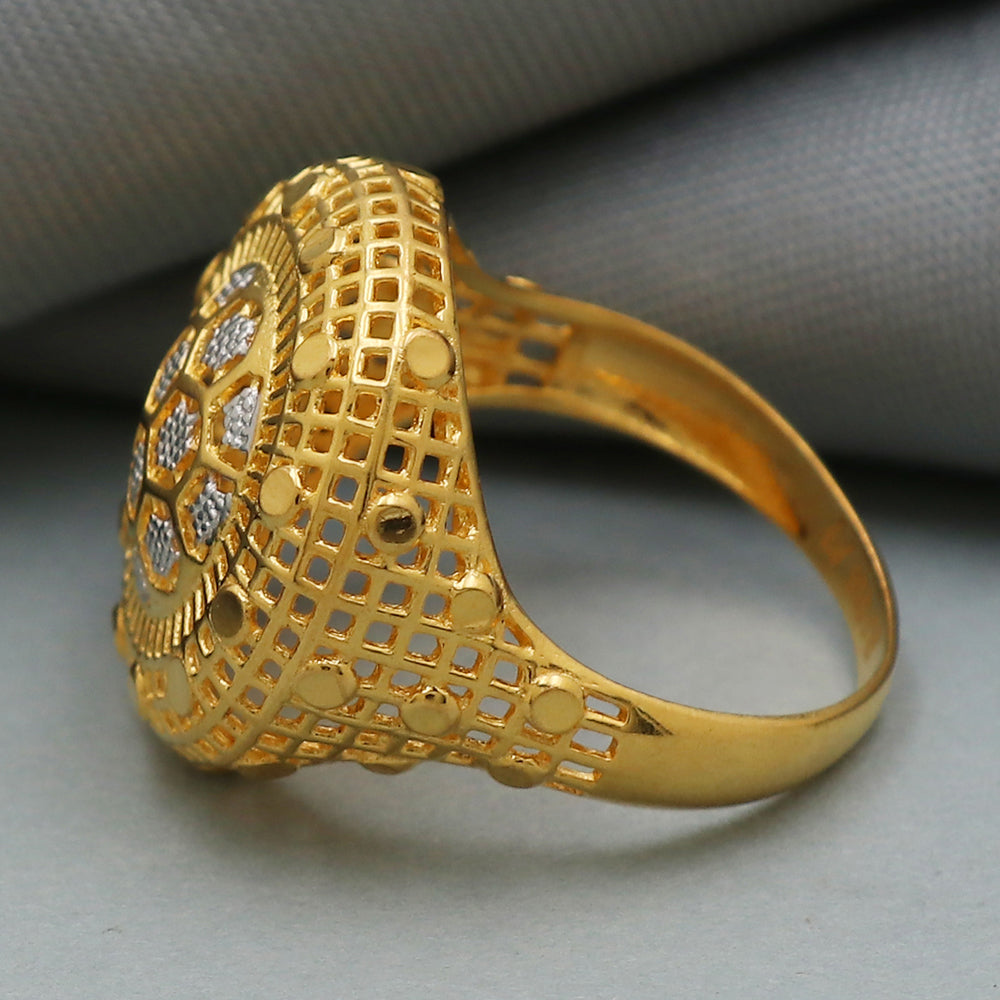 22 karat stamp true gold 7.75 ring for half daughter new year eve gift jewelry