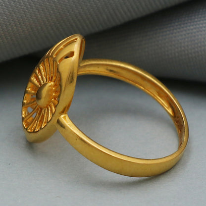 22cts seal solid gold 6.75 ring for daughter in law christmas eve gift jewelry