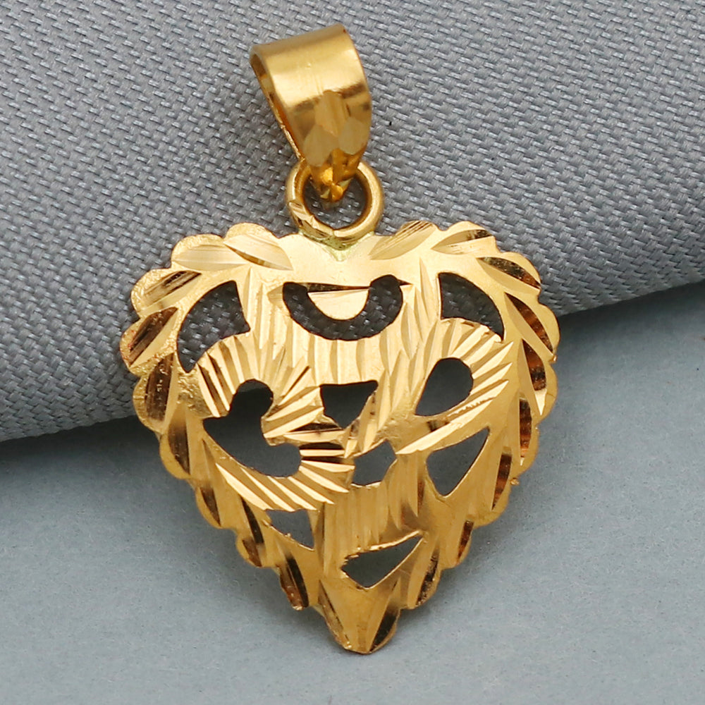 22 karat hallmark golden gold 2.2 cm pendant for female presidents day gift jewelry