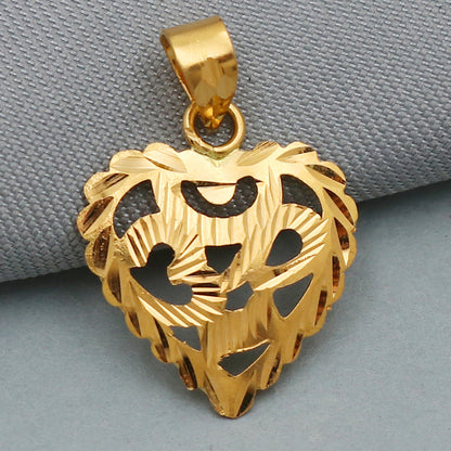 22 karat hallmark golden gold 2.2 cm pendant for female presidents day gift jewelry