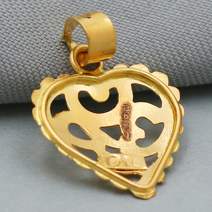 22 karat hallmark golden gold 2.2 cm pendant for female presidents day gift jewelry