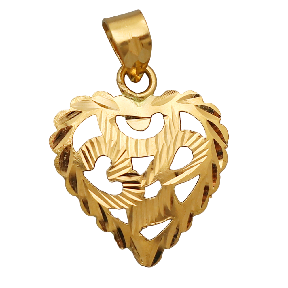 22 karat hallmark golden gold 2.2 cm pendant for female presidents day gift jewelry